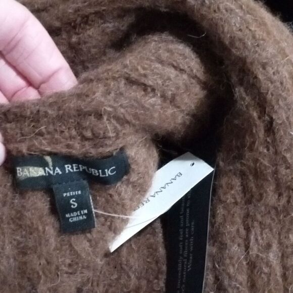 Banana Republic Esma Shawl Collar  ribbed cardigan Size SP NWT - Picture 8 of 10